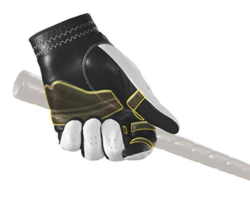 New Improved 2X Long Lasting Bionic RelaxGrip Golf Glove with Patented Double-Row Finger Grip System (Men's Medium, Worn on Right Hand)