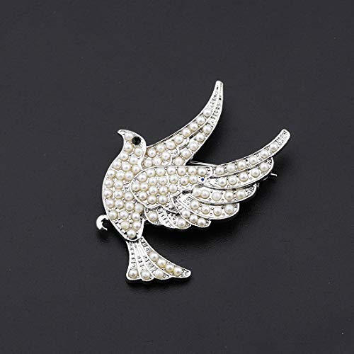 Image of CENWA Dove Rhinestone Brooch Pin Sorority Jewelry Gift for Finer Women