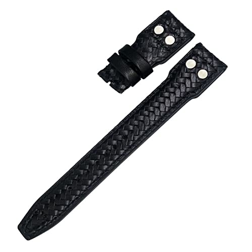 Bracelet de montre 20mm 21mm 22mm cuir véritable tissé pour IWC Portugieser IW3777