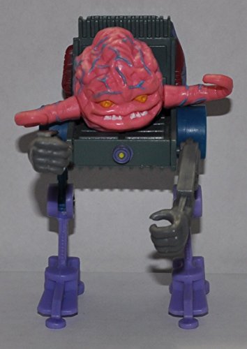Vintage Krang with Chair (1989) - Playmates Action Figure - TMNT Doll Toy - Loose Out of Package & Print (OOP)