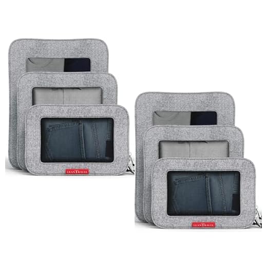 LeanTravel Compression Packing Cubes Set