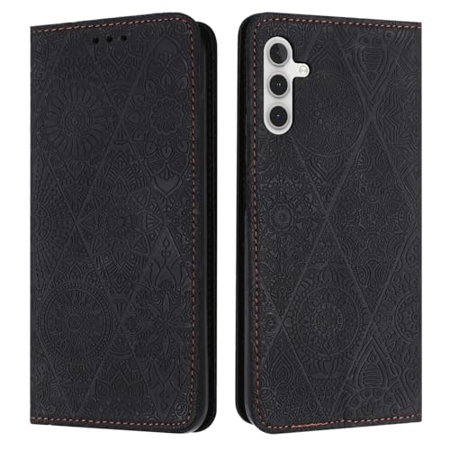 Étui Samsung Galaxy A52S 5G noir à motif solide idéal pour regarder vos vidéos