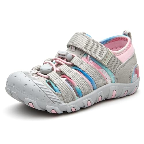 Image of Weestep Toddler Little Kid Boys and Girls Close Toe Hook Loop Sandal