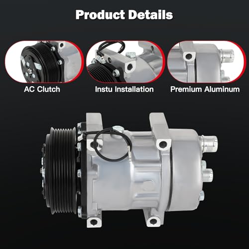 Image of cciyu Air Conditioning Compressor for Ford for F-650 F-750 5.9L 6.0L 6.7L