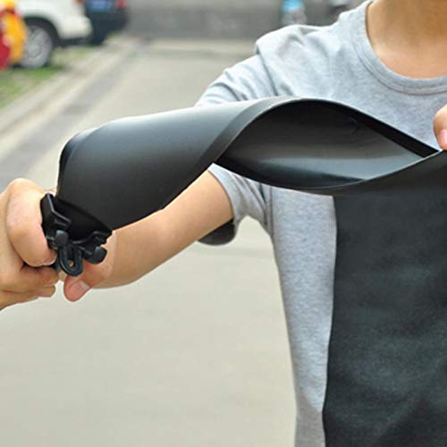 Garde-Boue de vélo, Garde-Boue de vélo électrique, Ensemble de Garde-Boue en Plastique PVC Flexible pour Garde-Boue Avant/arrière de vélo, vélo de Route, VTT (Noir)