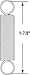 Prime-Line SP 9604 Extension Spring, Spring Steel Construction, Nickel-Plated Finish, 0.025 GA x 11/32 In. x 1-7/8 In., Closed Double Loop, (2 Pack)