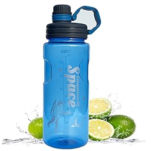 Drinkfles, 1,5 liter, BPA-vrij, lekvrij, uniseks, voor hardlopen, fietsen, werk en fitnessstudio, sportfles met milliliter-weergave.