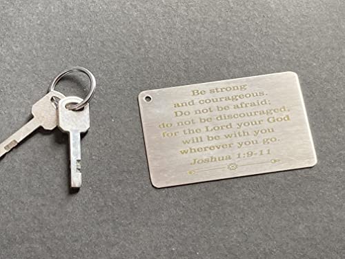 Wallet Card : Be Strong, Keychain Accessories, Purse Accessories, Card, Brass Card, Nickel polishing, Engraved Card, Cocktail Card.3