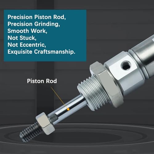 Cilindro neumático pequeño MI de 12mm de diámetro para automatización lineal 5