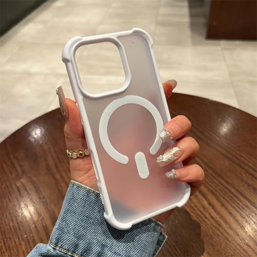 Coque magnétique anti-chute blanche pour iPhone 11 pour éviter les bris d'écran et réparations