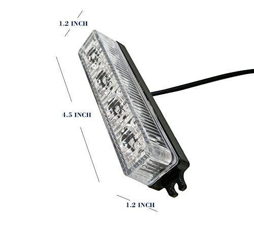 image for Strobelight Bar 4 LED with Super Bright Emergency Beacon Flash Caution