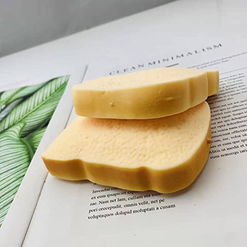Toast Sliced Bread Stress Toy, Bread Shape Squishes, Sensory Fidget Toy, Stress Relief for Kids & Adults, Tricky Funny Squeeze, Gift for Easter, Christmas and Birthday