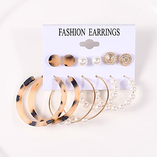 Image of Shining Diva Fashion Stylish Combo Metal Earrings for Women and Girls
