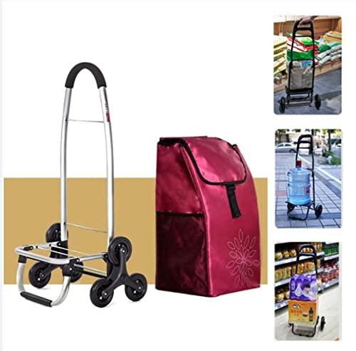 Tragbarer Trolley / Faltbarer Einkaufstrolley / Klappbar und Teufelsmarkt Hilfsmittel Auto Treppe – Bild 4