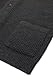 Xact Herren Waffle Knit Cardigan mit Schalkragen aus Wolle-Mischung (Waffle - Dark Grey Marl) L