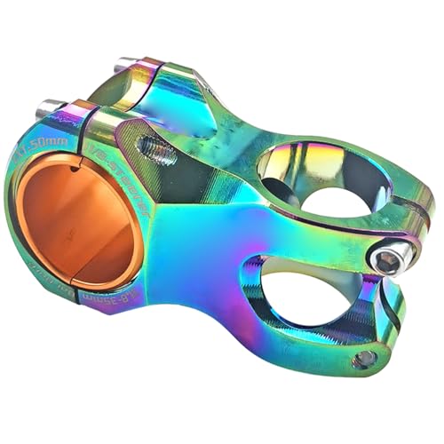 バイクハンドルバーステムエクステンダー-3.18cm調整可能なアルミニウムライザー、人間工学に基づいた軽量マウンテンバイクステム、合金構造|下り坂、xc、トレイルバイク、サイクリング修理アップグレードアクセサリーに適合します