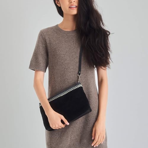 Image of The Sak Lumi Convertible Crossbody Purse - Women's Handbag for Everyday & Travel, 3-in-1 Small Crossbody in Crochet & Leather