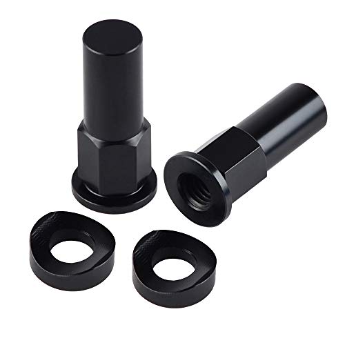 Nuts,Hardware Nuts, Tire Clamp Screw Rim Lock Nut Spacer Kit for All Bikes That Used The Standard Rim Locks(Black)