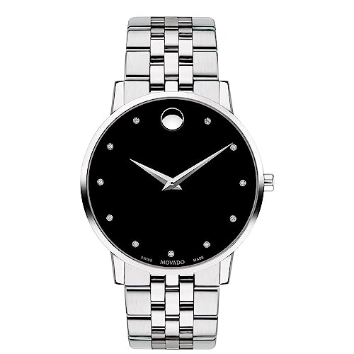 Image of Movado Museum Classic Analog Black Dial Men's Watch-607201
