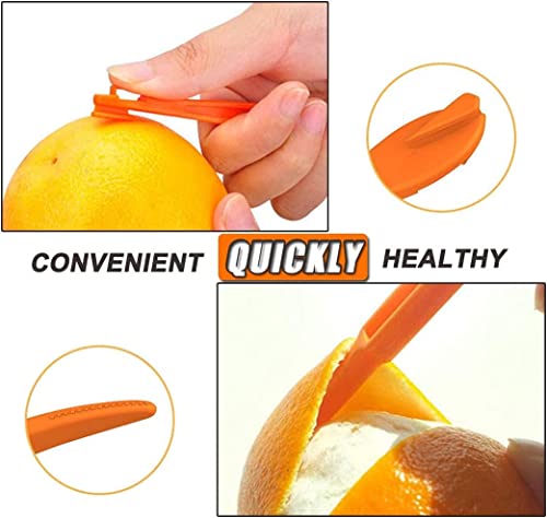 Orange Citrus Peelers Citrus Lemon Citrus Peel Cutter Plastic Easy Slicer Cutter Peeler Remover Opener Kitchen Accessories Knife Cooking Tool Kitchen Gadgets (Set A) #TOP2