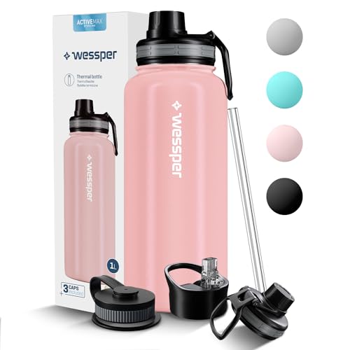 Wessper Bottiglia Termica 1000ml Acciaio Inox