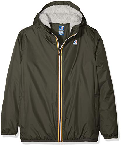 K-Way Le Vrai 3.0 Claude Orsetto Cappotto, Verde (Black Torba 890), 164 (Taglia Produttore:14Y) Bambino