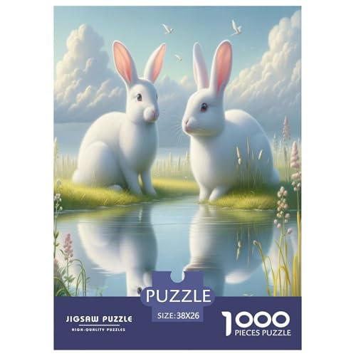 Puzzle de conejo de 1000 piezas: un desafío imposible de arte para adultos