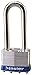 Master Lock 1UPLJ 1-3/4in (44mm) Wide Laminated Steel Pin Tumbler Padlock with 2-1/2in (64mm) Shackle, Universal Pin (No Keys Included)