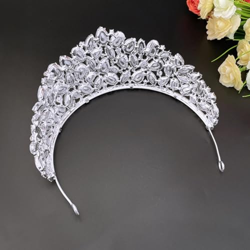 Tiara de princesa DOITOOL para bodas elegantes y fiestas de compromiso 5