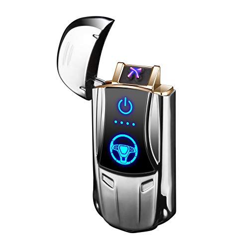 Dual Arc Lighter USB Double Arc Lighter Rechargeable Flameless Windproof Electronic Plasma Mini