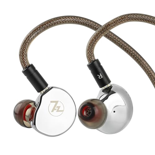Image of Linsoul 7Hz x Crinacle: Diablo /Divine in-Ear Monitors, 14.5mm Planar Magnetic Driver IEM,HiFi Earbuds with Detachable 2 Pin Single Crystal Copper Cable,Earphone for AudiophileDivine, Silver