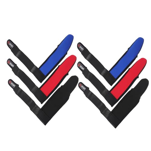 Sosoport 6個 一本指で釣りをする ワンフィンガーフィッシンググローブ ユニセックス伸縮性釣り手袋 屋外用キャスティングフィンガーグロー