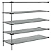 Quantum Storage Systems Stainless Steel 5 Solid Shelf ADD-ON KIT 74in