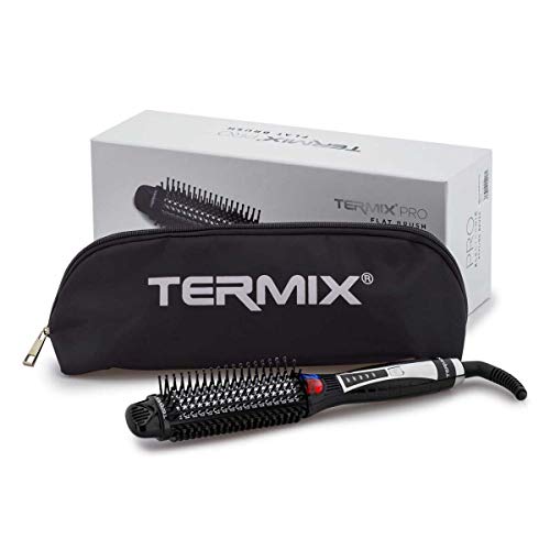 Termix Pro Flat Brush - Elektrische Haarglättungsbürste mit Ionentechnologie und Infrarot-System, die glättet und Glanz verleiht