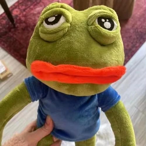 Generisch Trauriger Froschs, 40x25x15cm Plüsch Froschs, Traurig Kuscheltier, Plüschtier Anime, Niedliche Anime Plüschpuppe, Kartoon Plüschtier Weich Zum Kuscheln Für Indoor,Ostern Weihnachten