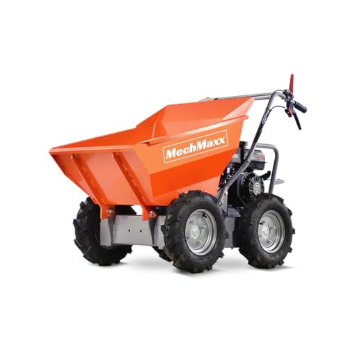 MechMaxx 660Lb Capacity 212cc 7HP Gas Powered Wheelbarrow Dumper Dump Cart 3F+1R Gearbox T30