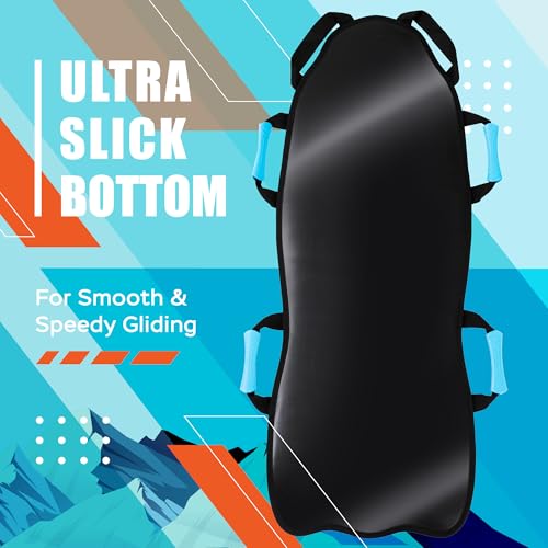 image for Sunlite Sports 45” Foldable Snow Sled for Kids & Adults – Durable 