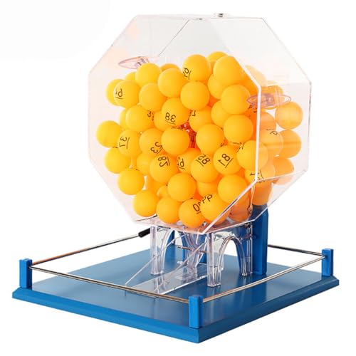 Machine de loterie acrylique 100 boules avec sélecteur de numéro automatique