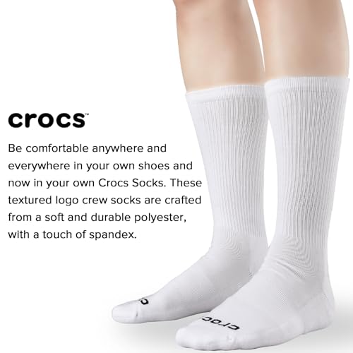 Crocs Crew Socks for Men and Women 3 Pairs Arch Support Seamless Toe Comfort Soft Sock2