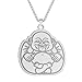Produktbild Hao Wu Xuan Seilkette Lachfest Glücksanhänger Halskette für Frauen Männer Amulettschmuck Yoga Chinesisches Halsband Halskette Geschenk