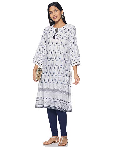 Image of global desi Women's Rayon Regular Kurta