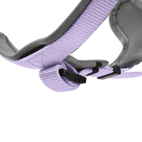 Hunter Hundegeschirr NEOPREN, Farbe: Lavendel/grau, strapazierfähiges Nylon, mit weichem Neopren gepolstert, reflektierendes 3M Scotchlite Reflective Material, pflegeleicht, komfortabel, Größe: S
