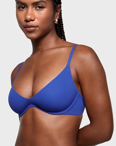 Image of INLYRIC Women's Inbarely Plus Plunge Bra - Unlined Underwire Sexy Demi Balconette Bras