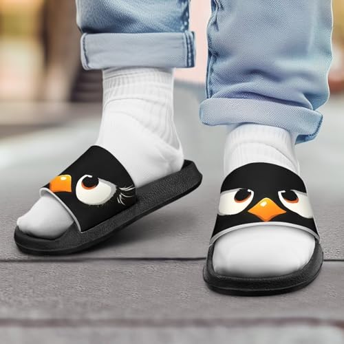 Slippers for Kids Slide Sandals for Hot Summer House Slippers Comfort Travel Shower Shoes Sandals Black Sole Size Little Kid 11-Big Kid 33