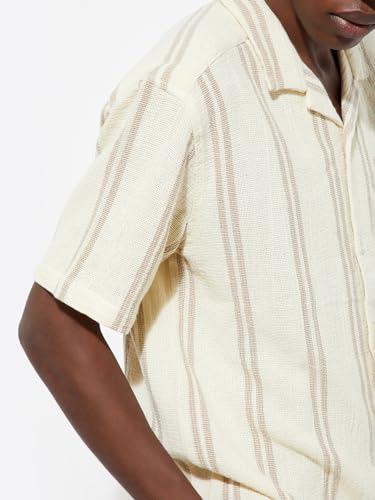 Image of Max Men's Cotton Striped Regular Fit Shirt