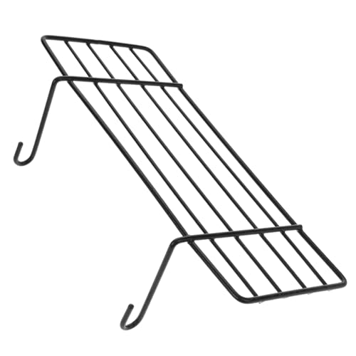 Loigohon グリッドウォールシェルフ アイアンフレーム ? 多目的ディスプレイスタンド ペットケージ用丈夫な構造 (黒)