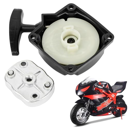 33cc 49cc Recoil Pull Starter Compatible with Chopper ATV 43cc 47cc 49 cc 50cc Engine Pull Start For Pocket Dirt Bike Gas Scooters Mini Motorcycle Mid-Bikes Mini-Choppers Small Quads Goped Parts