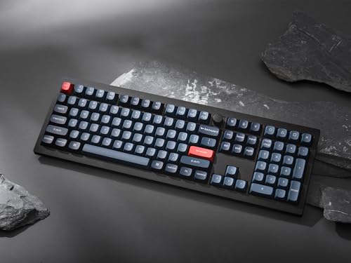 Image of Keychron V6 Max Wireless Custom Knob Mechanical Keyboard, QMK /VIA Programmable Full Size Bluetooth 5.1 /2.4 GHz /Wired RGB with Hot-swappable Gateron Jupiter Red Switch Compatible with Mac Windows Linux