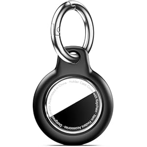1|2|4 Pack IPX8 Waterproof Holder Case for AirTags 2nd 2026 & AirTags 1st 2021 with Keychain,for AirTags GPS iTem Finder,Men’s Women’s Keyrings & Keychains,Cover for Dog,Kids,Car Key,Luggage -Black