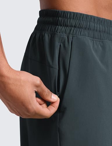 Image of CRZ YOGA Linerless Workout Shorts 7'' | Lightweight, Quick Dry, Running, Pockets, for Men